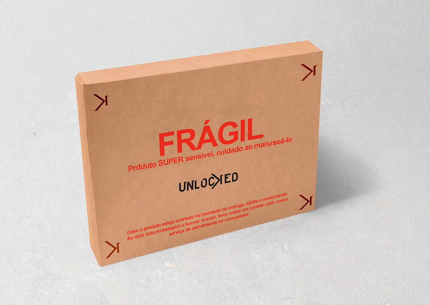 Embalagem reforçada da Unlocked